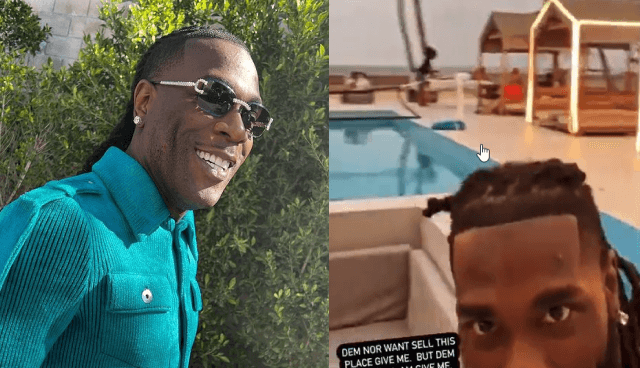 Burna Boy Seen Relaxing in a Luxurious Beach House, Promises to Purchase Property from Owners After They Refuse His Offer