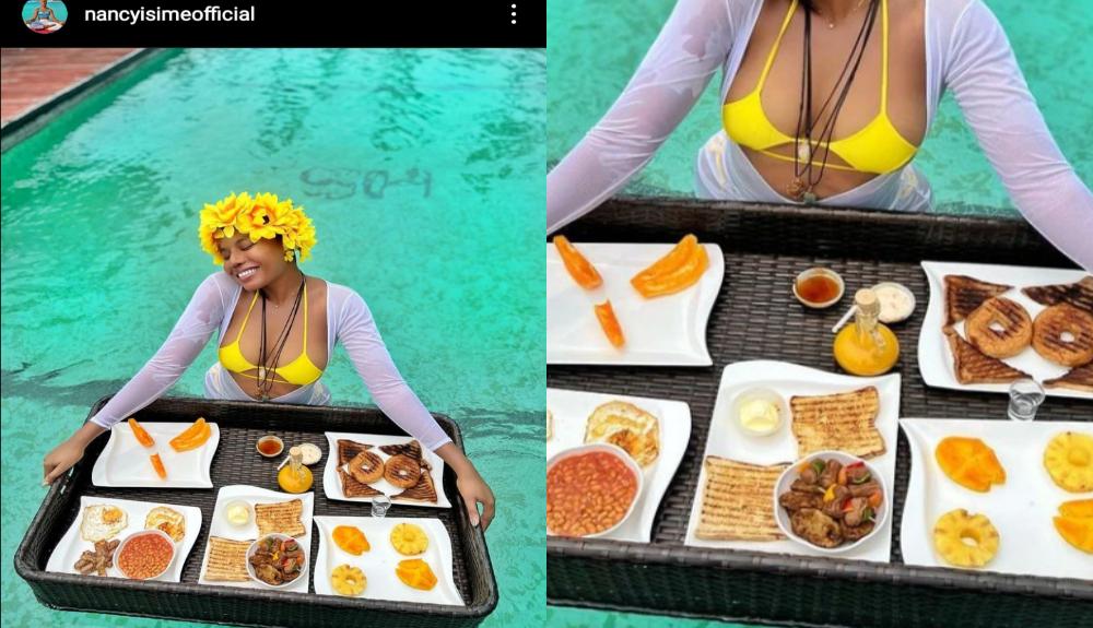 Nancy Isime shows off luxurious good for breakfast